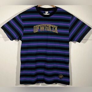 Odd Future OFWGKTA Collegiate Logo Embroidered Striped T-Shirt Size Large